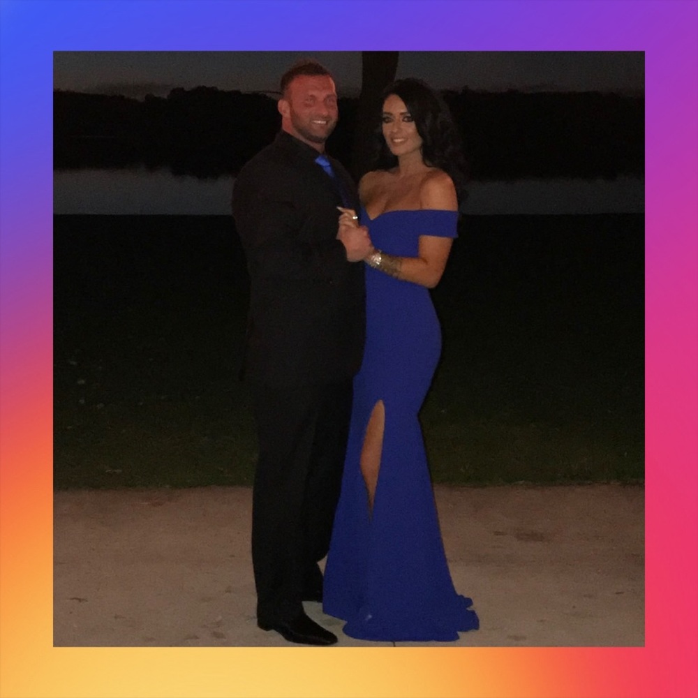 Royal blue long gown